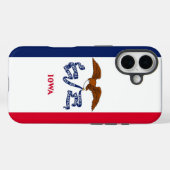 Apple iPhone 16 Hoesje-Mate met Iowa-vlag Case-Mate iPhone Case (Achterkant (horizontaal))