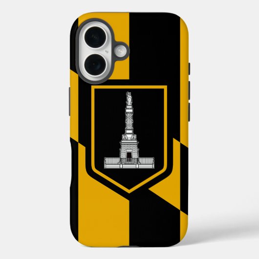 Apple iPhone 16 Hoesje-Mate met vlag van Baltimore Case-Mate iPhone Case (Achterkant)