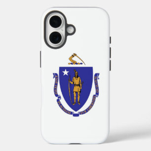 Apple iPhone 16 Hoesje-Mate met vlag van Massachus Hoesje