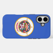 Apple iPhone 16 Hoesje-Mate met vlag van Minnesota Case-Mate iPhone Case (Achterkant (horizontaal))