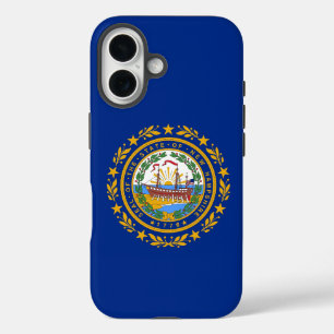 Apple iPhone 16 Hoesje-Mate met vlag van New Hamps Hoesje