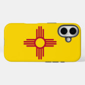 Apple iPhone 16 Hoesje-Mate met vlag van New Mexic Case-Mate iPhone Case (Achterkant (horizontaal))