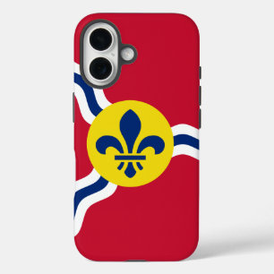 Apple iPhone 16 Hoesje-Mate met vlag van St. Louis Hoesje