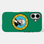 Apple iPhone 16 Hoesje, vlag van de staat Washingt Case-Mate iPhone Case (Achterkant (horizontaal))