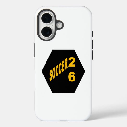 Apple iPhone 16 Hoesje VOETBAL 26 (Achterkant)