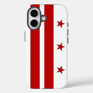 Apple iPhone 16 Hoesje, Washington DC vlag Hoesje