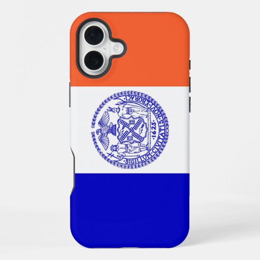Apple iPhone 16 Plus Case-Mate New York vlag Hoesje (Achterkant)