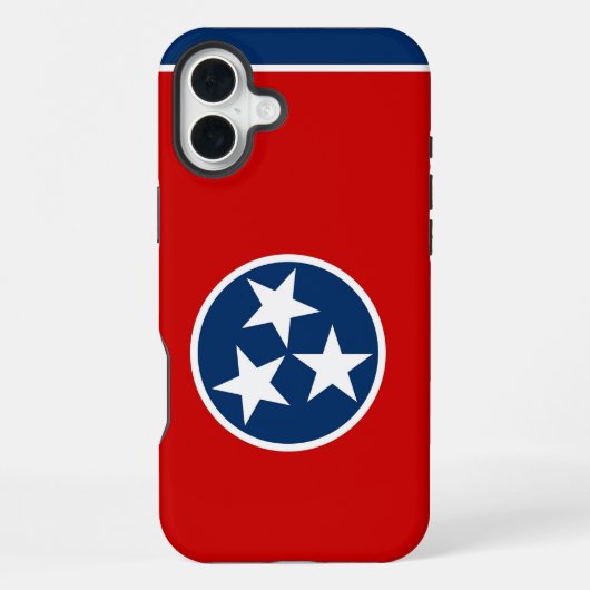 Apple iPhone 16 Plus Case-Mate Tennessee vlag Hoesje (Achterkant)