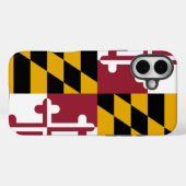 Apple iPhone 16 Plus Case-Mate, vlag van Maryland Case-Mate iPhone Case (Achterkant (horizontaal))