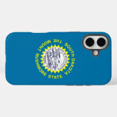 Apple iPhone 16 Plus Case-Mate vlag van South Dako Case (Achterkant (horizontaal))