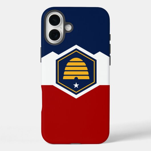 Apple iPhone 16 Plus Hoesje, vlag van Utah Case-Mate iPhone Case (Achterkant)