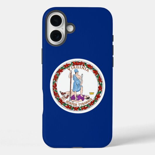 Apple iPhone 16 Plus Hoesje, vlag van Virginia Case-Mate iPhone Case (Achterkant)