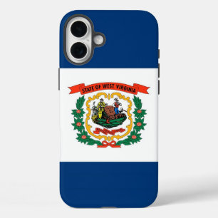 Apple iPhone 16 Plus Hoesje, West Virginia vlag Hoesje