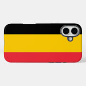 Apple iPhone 16 Plus Mate, Belgische vlag Case-Mate iPhone Case (Achterkant (horizontaal))