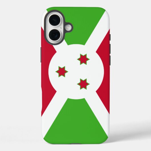Apple iPhone 16 Plus Mate, Burundi vlag Case-Mate iPhone Case (Achterkant)