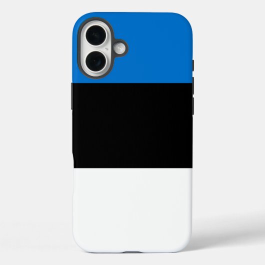 Apple iPhone 16 Plus Mate, Estlandse vlag Case-Mate iPhone Case (Achterkant)