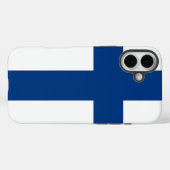 Apple iPhone 16 Plus Mate, Finland vlag Case-Mate iPhone Case (Achterkant (horizontaal))