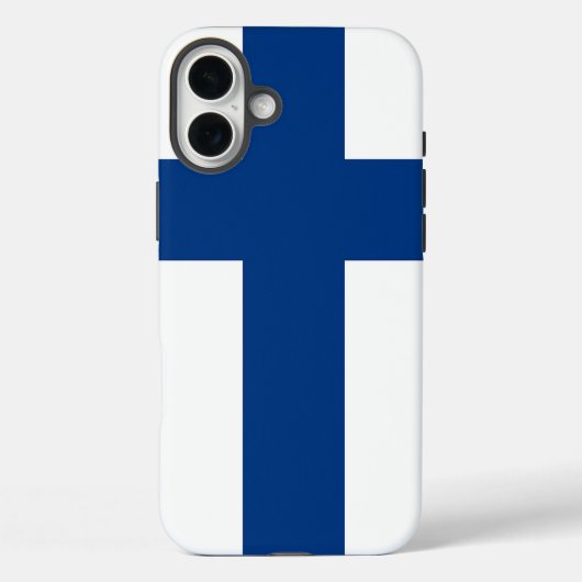 Apple iPhone 16 Plus Mate, Finland vlag Case-Mate iPhone Case (Achterkant)