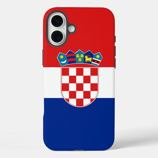 Apple iPhone 16 Plus Mate, Kroatische vlag Case-Mate iPhone Case (Achterkant)