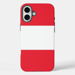 Apple iPhone 16 Plus Mate, Oostenrijkse vlag Hoesje