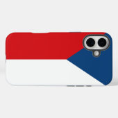 Apple iPhone 16 Plus Mate, Tsjechië vlag Case-Mate iPhone Case (Achterkant (horizontaal))