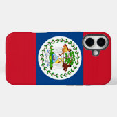 Apple iPhone 16 Plus Mate, vlag van Belize Case-Mate iPhone Case (Achterkant (horizontaal))