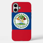 Apple iPhone 16 Plus Mate, vlag van Belize Case-Mate iPhone Case (Achterkant)