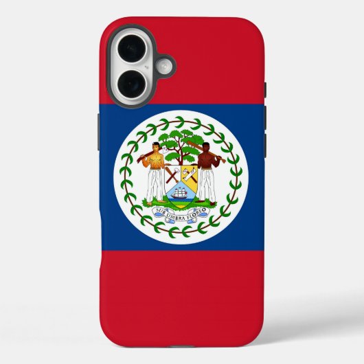 Apple iPhone 16 Plus Mate, vlag van Belize Case-Mate iPhone Case (Achterkant)