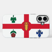 Apple iPhone 16 Plus Mate, vlag van Montreal Case-Mate iPhone Case (Achterkant (horizontaal))