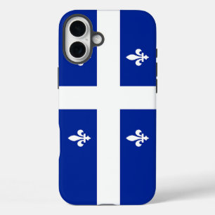 Apple iPhone 16 Plus Mate, vlag van Quebec Hoesje