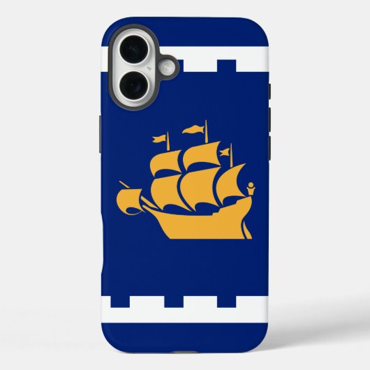 Apple iPhone 16 Plus Mate, vlag van Quebec City Case-Mate iPhone Case (Achterkant)