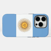 Apple iPhone 16 Pro Case-Mate, Argentijnse vlag Case-Mate iPhone Case (Achterkant (horizontaal))