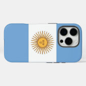 Apple iPhone 16 Pro Case-Mate, Argentijnse vlag Case-Mate iPhone Case (Achterkant (horizontaal))