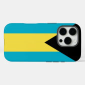 Apple iPhone 16 Pro Case-Mate, Bahamaanse vlag Case-Mate iPhone Case (Achterkant (horizontaal))