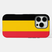 Apple iPhone 16 Pro Case-Mate, Belgische vlag Case-Mate iPhone Case (Achterkant (horizontaal))