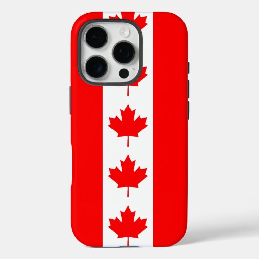 Apple iPhone 16 Pro Case-Mate, Canadese vlag Case-Mate iPhone Case (Achterkant)