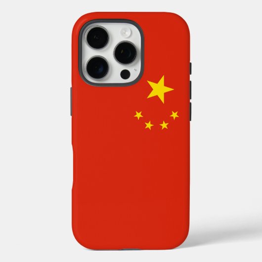 Apple iPhone 16 Pro Case-Mate, Chinese vlag Case-Mate iPhone Case (Achterkant)
