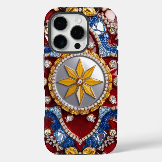 Apple iPhone 16 Pro Case-Mate, Colombia Kleuren Case-Mate iPhone Case (Achterkant)