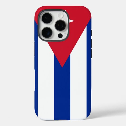 Apple iPhone 16 Pro Case-Mate, Cubaanse vlag Case-Mate iPhone Case (Achterkant)