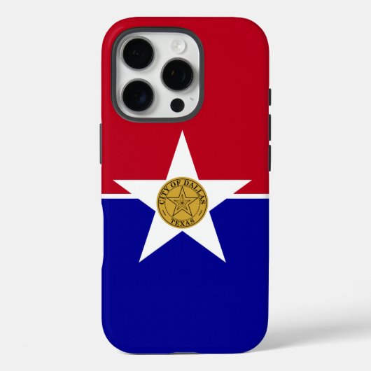 Apple iPhone 16 Pro Case-Mate, Dallas-vlag Case-Mate iPhone Case (Achterkant)