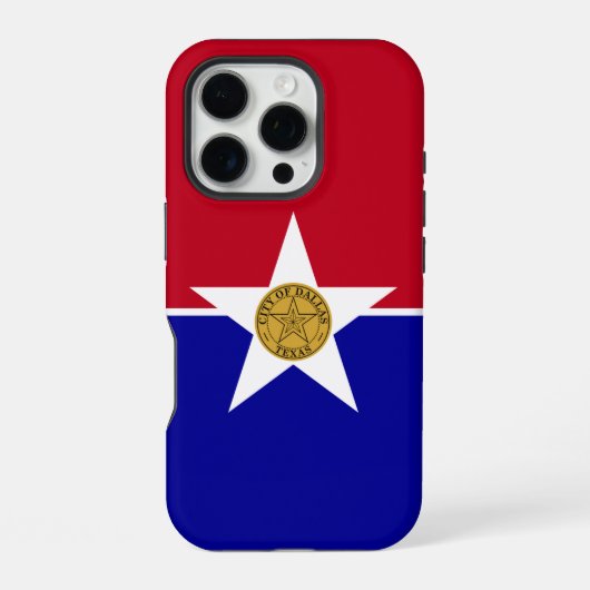 Apple iPhone 16 Pro Case-Mate, Dallas-vlag Hoesje (Achterkant)