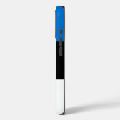 Apple iPhone 16 Pro Case-Mate, Estlandse vlag Case-Mate iPhone Case (Achterkant / Links)