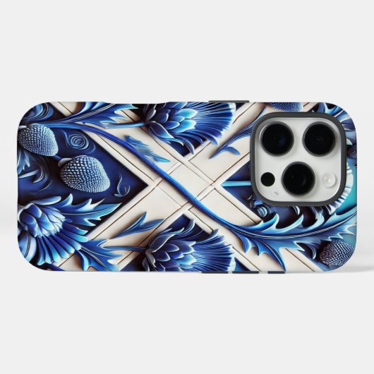 Apple iPhone 16 Pro Case-Mate, Schotse distels Case-Mate iPhone Case (Achterkant (horizontaal))