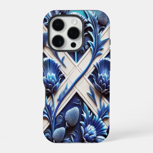 Apple iPhone 16 Pro Case-Mate, Schotse distels Hoesje (Achterkant)