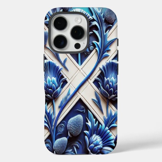 Apple iPhone 16 Pro Case-Mate, Scottish Thistles Case-Mate iPhone Case (Achterkant)