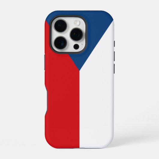 Apple iPhone 16 Pro Case-Mate, Tsjechië vlag Hoesje (Achterkant)