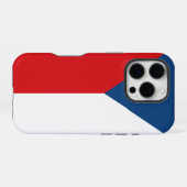 Apple iPhone 16 Pro Case-Mate, Tsjechië vlag Hoesje (Achterkant horizontaal)