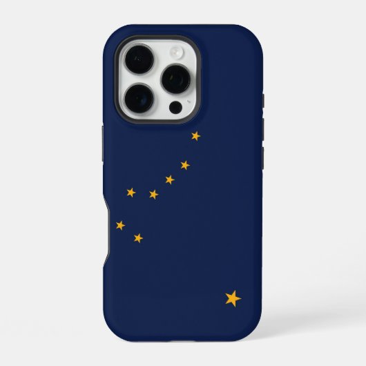 Apple iPhone 16 Pro Case-Mate, vlag van Alaska Hoesje (Achterkant)