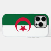 Apple iPhone 16 Pro Case-Mate, Vlag van Algerije Case-Mate iPhone Case (Achterkant (horizontaal))