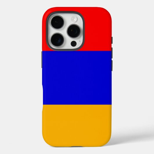 Apple iPhone 16 Pro Case-Mate, vlag van Armenië Case-Mate iPhone Case (Achterkant)